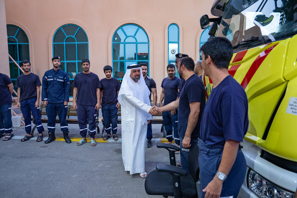 مدير عام هيئة أبوظبي للدفاع المدني يشارك المنتسبين الإفطار ويتفقد جاهزية المراكز لشهر رمضان المبارك_result